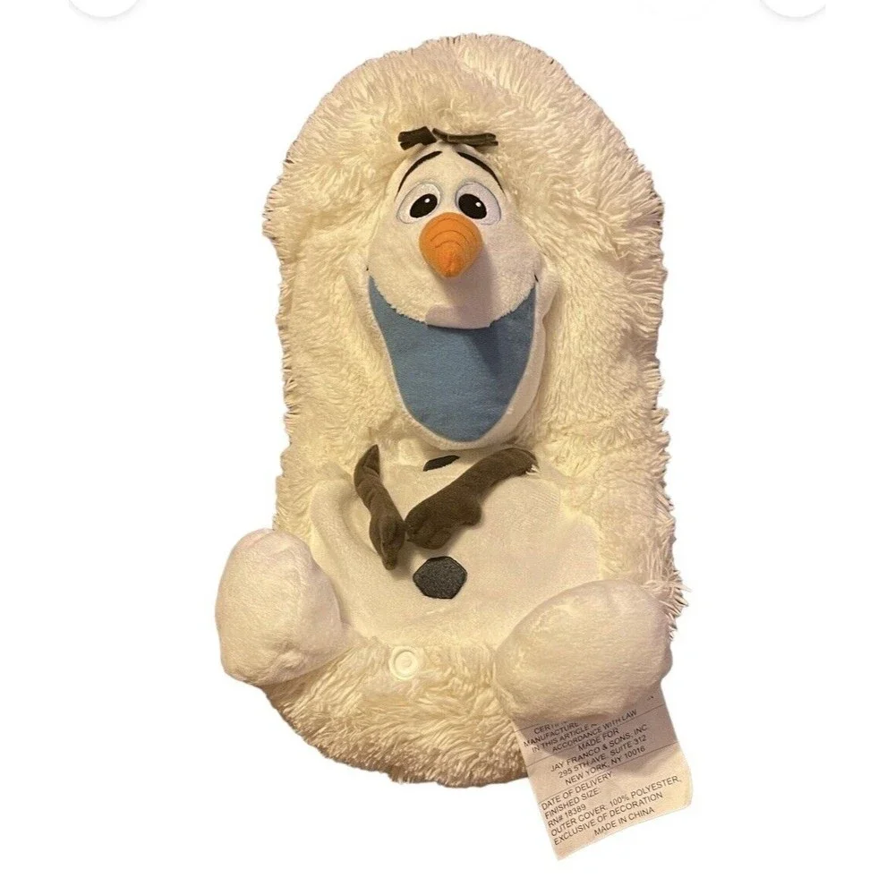 Disney Hide Away Pets Pillow 14" Frozen Olaf Plush Stuffed Animal Toy Snowman - Picture 2 of 7